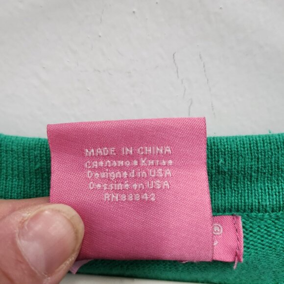 Woman Within Button Up Cardigan Womens Large Green Polka Dot Preppy Casual - Picture 4 of 9